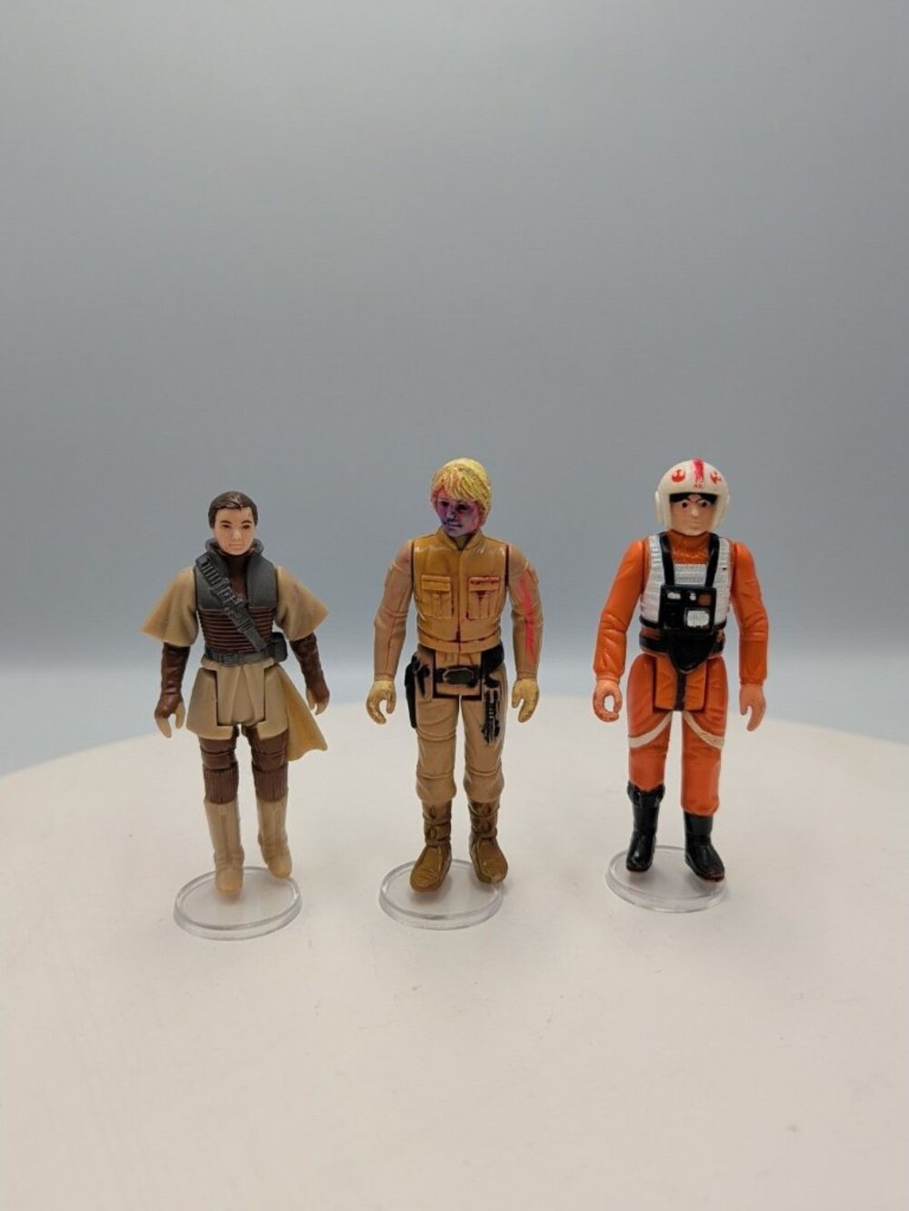 Vintage Star Wars Action Figures Kenner Boushh Leia Bespin Luke & Luke X-wing